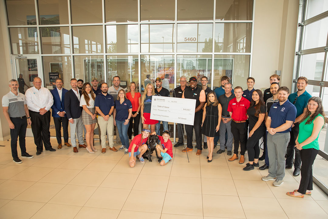 The Keep Driving Foundation donates $40,000 to Folds of Honor